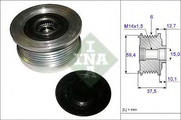 Муфта генератора INA 535 0110 10