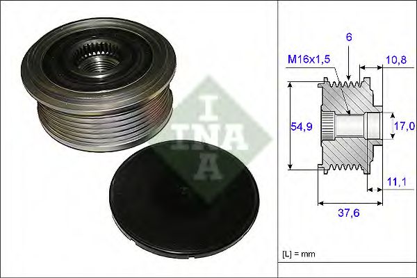 Муфта генератора INA 535 0123 10