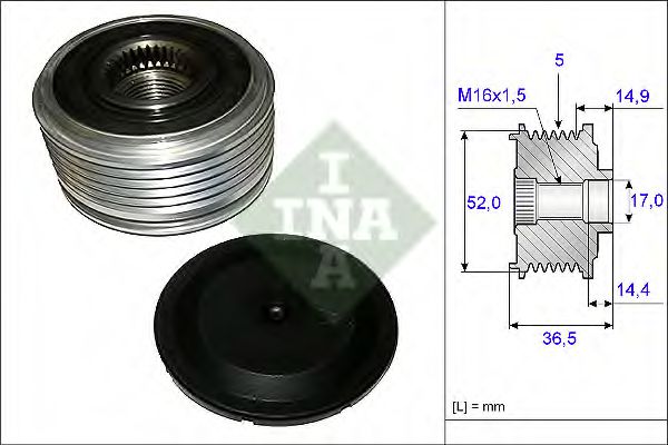 Муфта генератора INA 535 0129 10