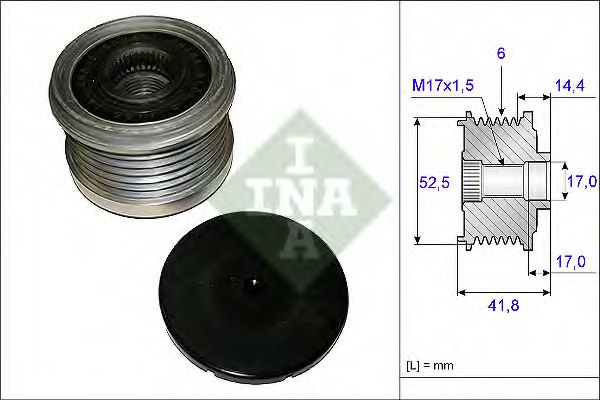 Муфта генератора INA 535 0147 10