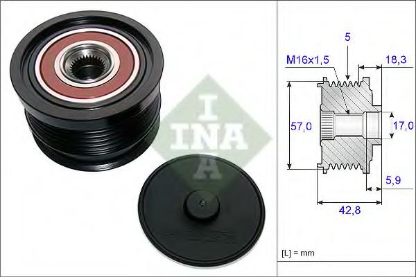 Муфта генератора INA 535 0191 10