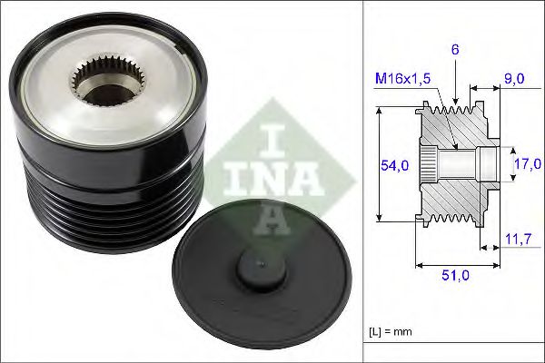 Муфта генератора INA 535 0192 10
