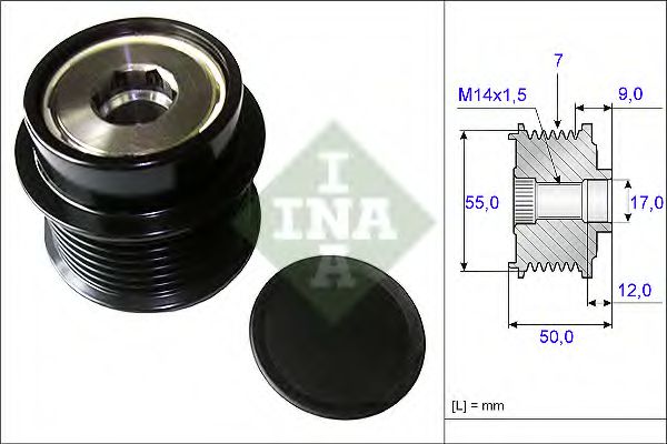 Муфта генератора INA 535 0198 10
