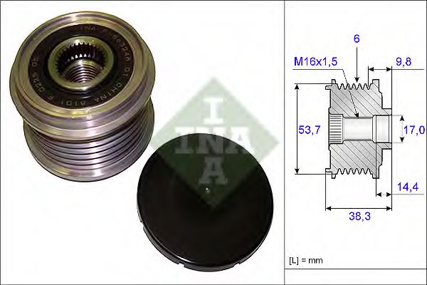 Муфта генератора INA 535 0203 10