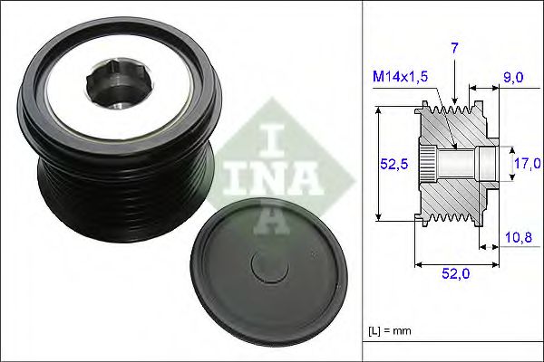 Муфта генератора INA 535 0209 10
