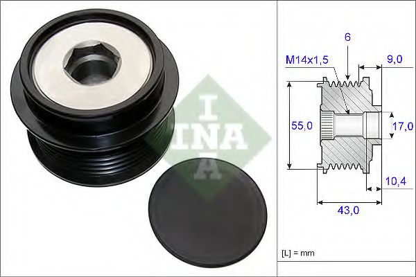 Муфта генератора INA 535 0208 10