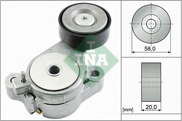 Ролик натяжной ремня генератора INA 534 0396 10