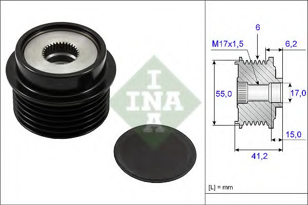 Муфта генератора INA 535 0231 10