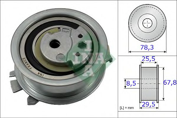Натяжной ролик ремня ГРМ INA 531 0825 10