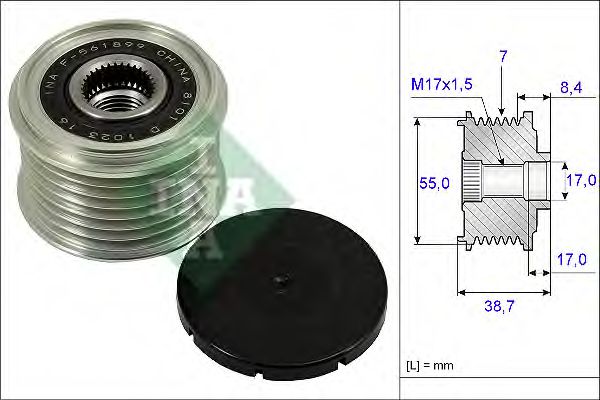 Муфта генератора INA 535 0239 10