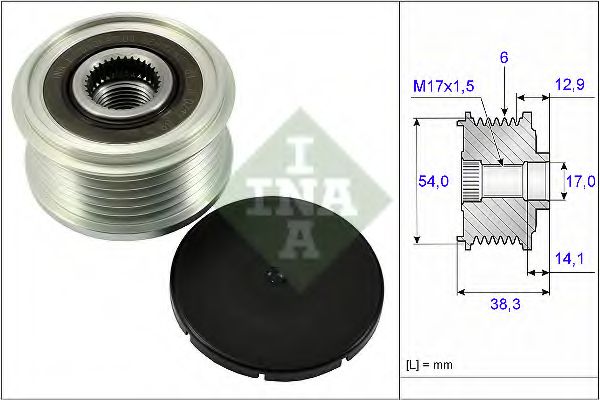 Муфта генератора INA 535 0264 10