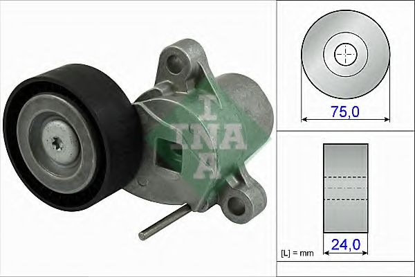 Ролик натяжной ремня генератора INA 534 0507 10