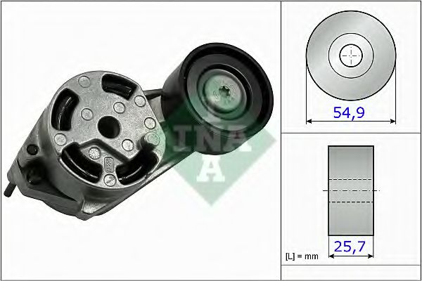 Ролик натяжной ремня генератора INA 534 0516 10