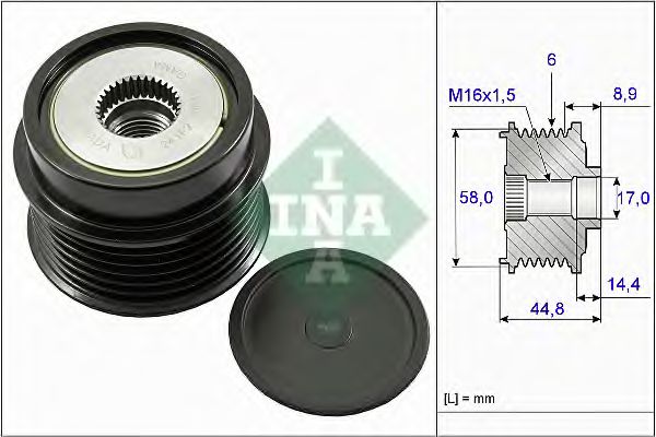 Муфта генератора INA 535 0271 10