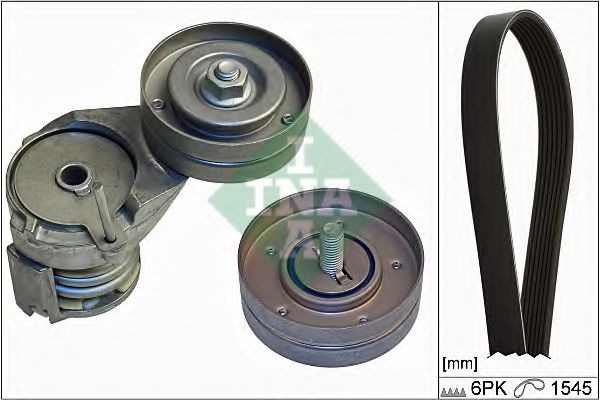 Комплект ролика ремня генератора INA 529 0108 10