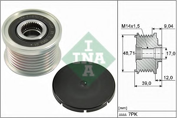 Муфта генератора INA 535 0275 10