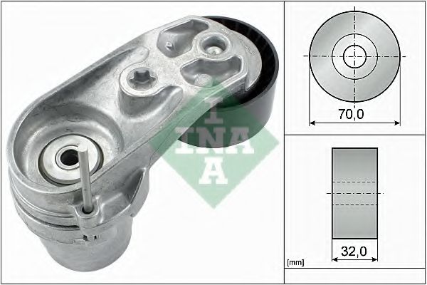 Ролик натяжной ремня генератора INA 534 0433 10