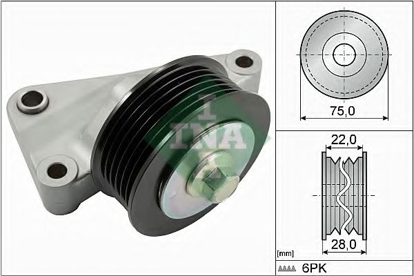 Обводной ролик INA 532 0825 10