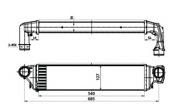 Интеркулер NRF 30119A Интеркулер NRF 30119A