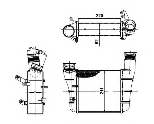 Интеркулер NRF 30148A Интеркулер NRF 30148A