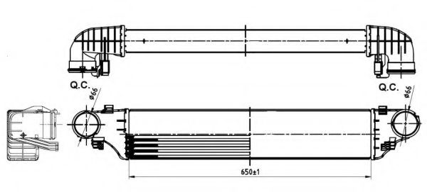 Интеркулер NRF 30164A Интеркулер NRF 30164A