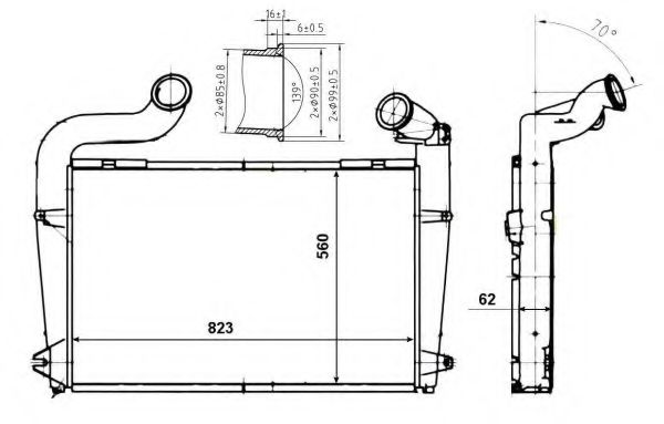 Интеркулер NRF 30224 Интеркулер NRF 30224