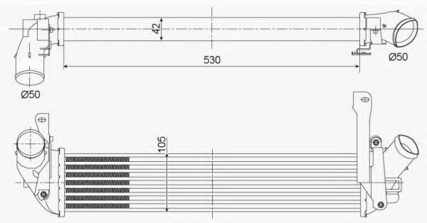 Интеркулер NRF 30353 Интеркулер NRF 30353
