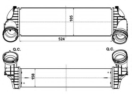 Интеркулер NRF 30359 Интеркулер NRF 30359