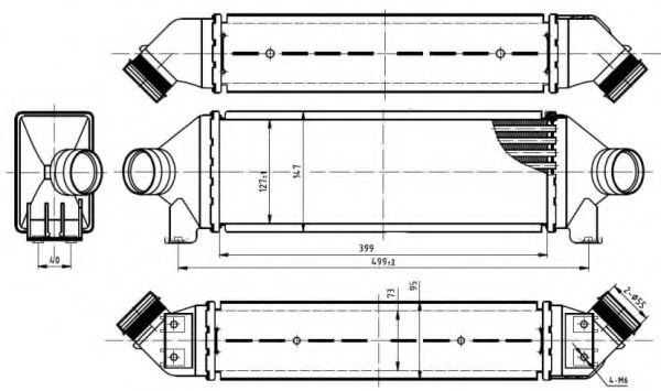 Интеркулер NRF 30887 Интеркулер NRF 30887