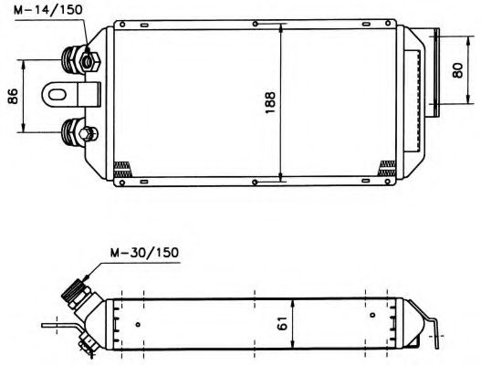 Масляный радиатор NRF 31056