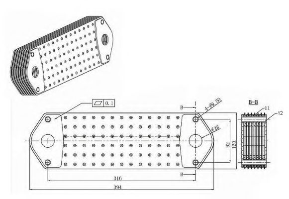Масляный радиатор NRF 31196 Масляный радиатор NRF 31196