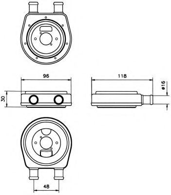 Масляный радиатор NRF 31303