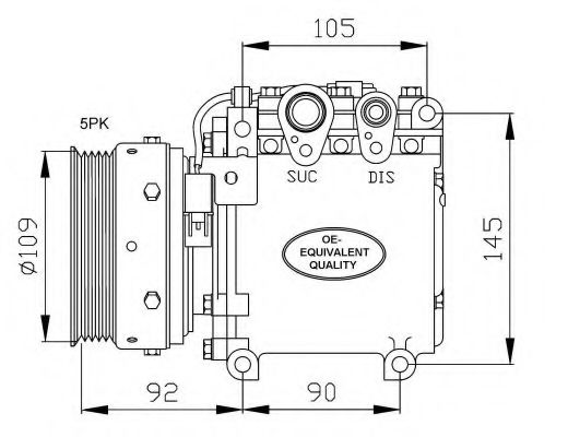 Компрессор кондиционера NRF 32049