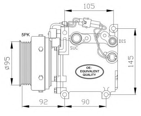 Компрессор кондиционера NRF 32100