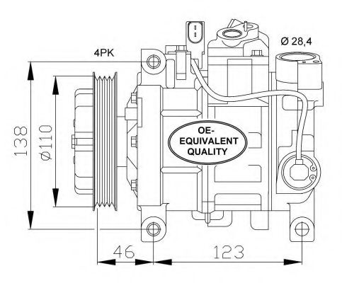 Компрессор кондиционера NRF 32105