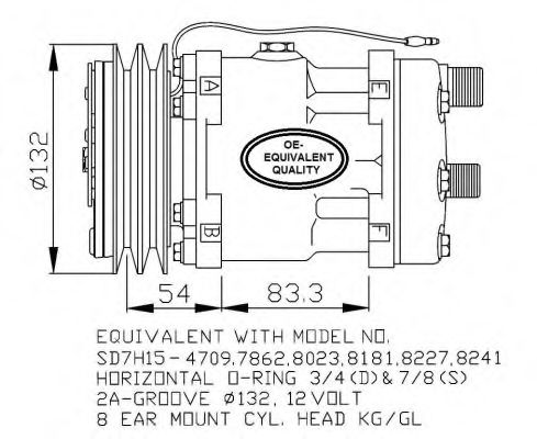 Компрессор кондиционера NRF 32131