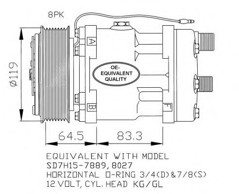 Компрессор кондиционера NRF 32133