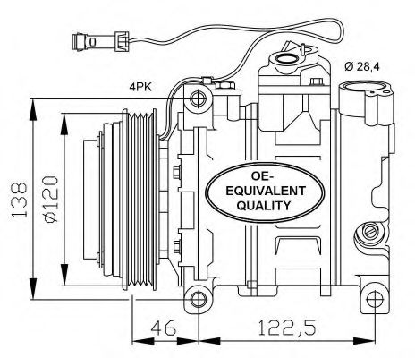 Компрессор кондиционера NRF 32167