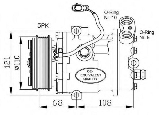 Компрессор кондиционера NRF 32197