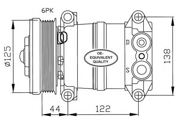 Компрессор кондиционера NRF 32202