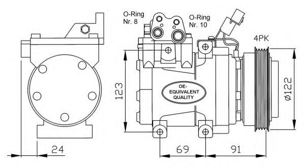 Компрессор кондиционера NRF 32205