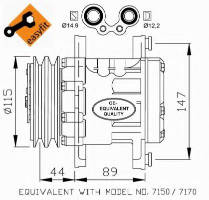 Компрессор кондиционера NRF 32207 Компрессор кондиционера NRF 32207