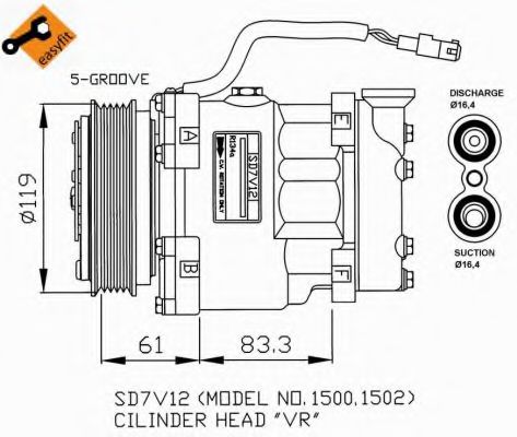 Компрессор кондиционера NRF 32219G Компрессор кондиционера NRF 32219G