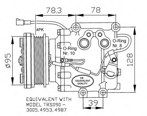 Компрессор кондиционера NRF 32236