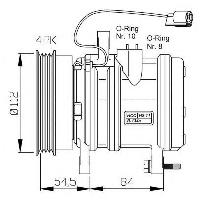 Компрессор кондиционера NRF 32368G