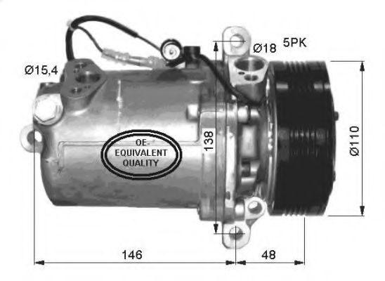 Компрессор кондиционера NRF 32414