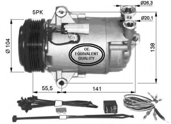 Компрессор кондиционера NRF 32426
