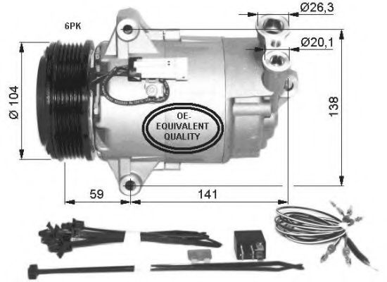 Компрессор кондиционера NRF 32427