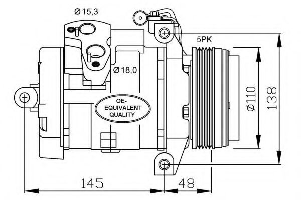Компрессор кондиционера NRF 32432