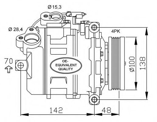 Компрессор кондиционера NRF 32433